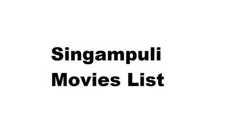 Singampuli comedy movies list